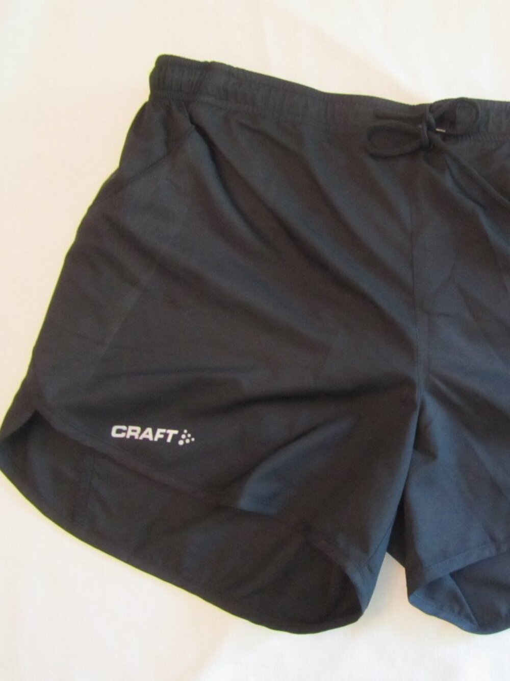 CRAFT L3 Protection Women’s Running Athletic Black Drawstring Shorts with Liner
